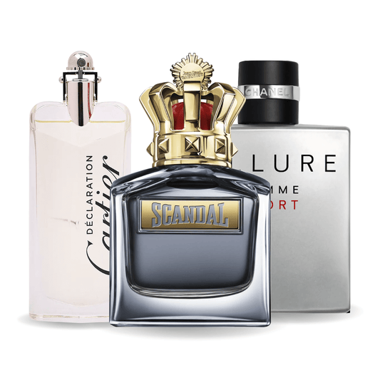 Sada 3 Parfémů | Allure Homme Sports, Jean Paul Gaultier Scandal, Cartier Declaration 100 ml
